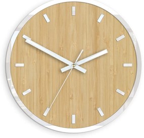 Bambusové nástěnné hodiny Bamboo 30 cm hnědé