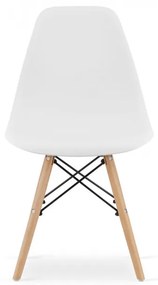 Jedálenský stôl TODI biely 60 cm s dvoma stoličkami OSAKA biele
