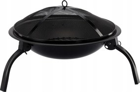 CH Prenosné záhradné oceľové ohnisko s grilom