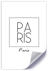 Gario Plagát Nápis Paris Farba rámu: Bez rámu, Veľkosť: 30 x 45 cm