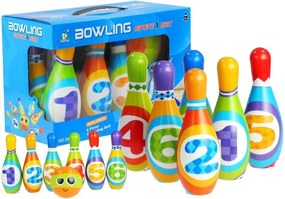 LEAN TOYS Bowlingové kolky s číslami pre batoľatá