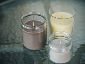 Vonná sviečka v skle MINNESOTA AMATISTA CREAM 8 cm krémová