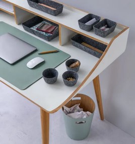 Organizéry na kozmetiku, na písacie potreby, na šperky, sada 8 ks, textilné - plstené