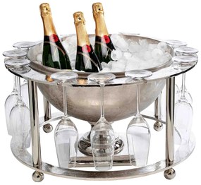 Champagne Time chladič na víno strieborný