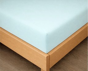 Kvalitex Luxusné bavlnené JERSEY prostieradlo s lycrou 220x200 cm - mentolová