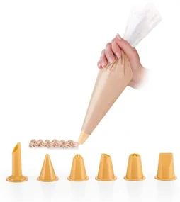 Tescoma DELÍCIA zdobiace vrecúško 30 cm, 10 ks, 6 trysiek