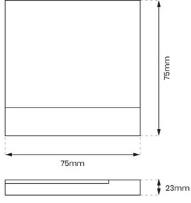 Schodiskové LED svietidlo Berg, 1x LED 0,6w, 4000k, b