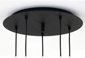 Jupiter 2014 - Luster na lanku ALAS 5xGU10/10W/230V čierna/zlatá