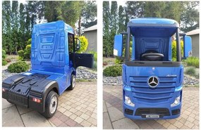 LEAN CARS Elektrické autíčko Mercedes Actros modré lakované MP4