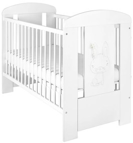 Detská postieľka New Baby Králiček štandard biela