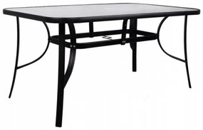 Záhradný stôl SPRINGOS GF1014​​​​​​​ - čierny