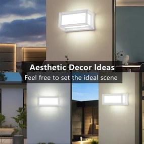 BRILAGI - PARKER LED vonkajšie nástenné svietidlo s pohybovým senzorom LED/12W/230V biele IP44