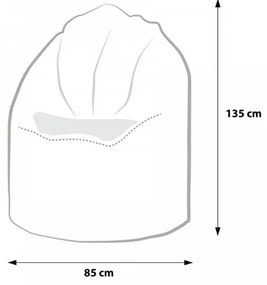 Sedací vak hruška fialová EMI