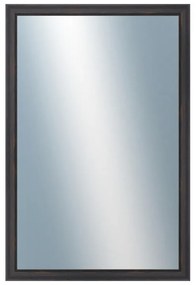 DANTIK - Zrkadlo v rámu, rozmer s rámom 40x60 cm z lišty DELFINO hnedá (2899)