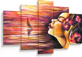 Obraz - Spomienky na leto (150x105 cm)