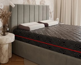 Taštičkový matrac Salerno 22 cm čierny