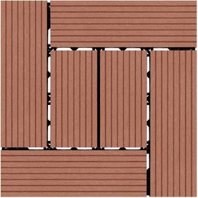 WPC dlaždice LEGI STYLE 30 x 30 cm, čokoláda