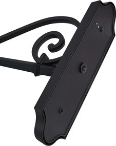 Klasická vonkajšia nástenná lampa čierna IP44 - Big