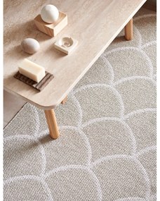 Krémový vnútorný a vonkajší koberec 70x50 cm Kotte Linen – Pappelina