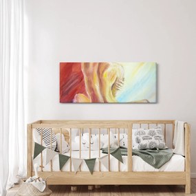 Obraz odpočívajúce ženy, olejomaľba (120x50 cm)