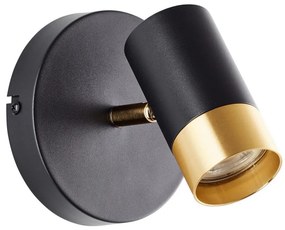 Brilliant - LED nástenné bodové svietidlo VIGOLO 1xGU10/5W/230V čierna/zlatá