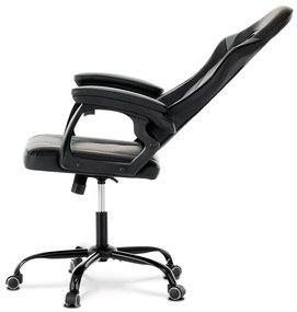 BONTEC Herné kreslo, hojdací mechanizmus, šedá ekokoža, KA-L626 GREY Farba: Šedá