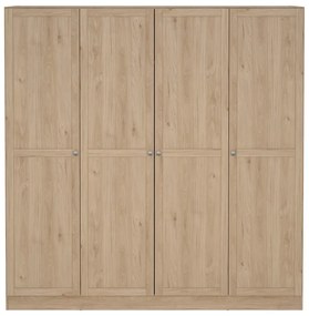 Šatníková skriňa v dekore duba v prírodnej farbe 195,5x200 cm Billund – Tvilum