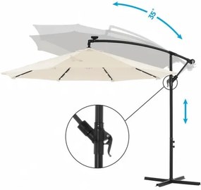 Záhradný slnečník 3m LED SONGMICS GPU018M01