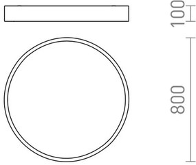 RED - Design Rendl - R13334 - LED Stropné svietidlo MEZZO LED/100W/230V biela