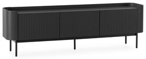 Čierny TV stolík 180x55x40 cm Willa – MOME
