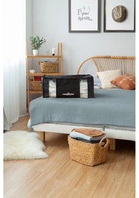 Čierny úložný box s vákuovým obalom Compactor Black Edition, objem 210 l