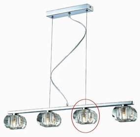 Azzardo - Náhradné sklo k lustru RUBIC