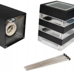 Vonkajšia lampa so senzorom TEKSAS 1xE27/12W/230V IP44 44 cm antracit