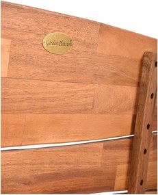 Hnedá drevená záhradná lavica Hadia – Garden Pleasure