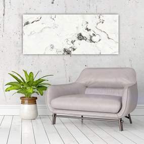 Obraz - Biely mramor (120x50 cm)