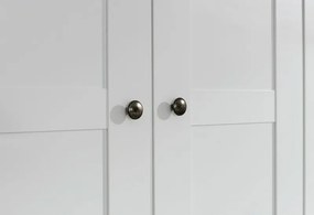 Šatníková skriňa Rosenheim, 181 cm, biela