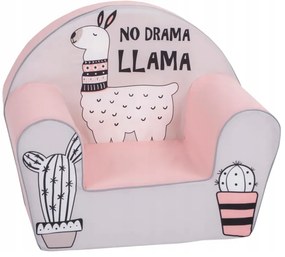 Penová detská sedačka 51 x 33 x 42 cm lama