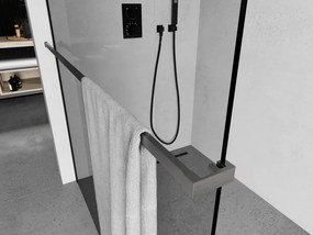 Mexen Mexen, držiak uterákov na stenu sprchovacieho kúta, grafit brúsený, 800-06-66