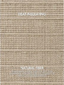 Béžový ručne tkaný vlnený koberec 160x230 cm Camden Parker – Ted Baker