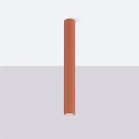 Sollux SL.1629 - Bodové svietidlo KARBON 1xGU10/10W/230V 60 cm červená