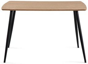 Noela Jedálenský stôl prírodný dekor s čiernou podnožou VILIS 120