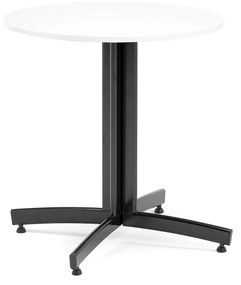 Okrúhly stôl SANNA, Ø700x720 mm, čierna/biela