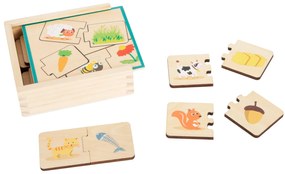 Small foot Vzdelávacie puzzle - kŕmenie zvierat
