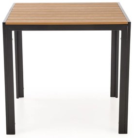 Záhradný stôl Fierro 80 cm hnedý/čierny