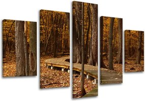 Obraz na stenu 5 dielny STROMY ST018E50