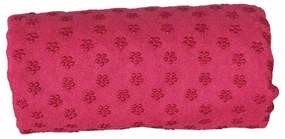 Protišmykový uterák na jogu s prenosnou taškou navyše- ružový