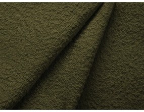 Tmavozelená rozkladacia pohovka z textílie bouclé 247 cm Jodie – Micadoni Home
