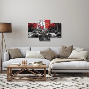Obraz - Vodopády v jesennej krajine (90x60 cm)