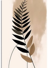 Obraz abstraktné botanické tvary papraď - 60x90