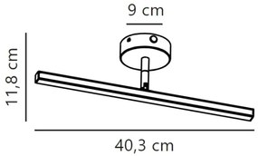 Nordlux-LED Kúpeľňové osvetlenie zrkadla IP LED/6,2W/230V IP44 40 cm matný chróm